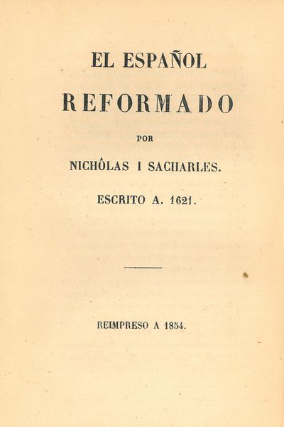 NICHOLÁS SACHARLES